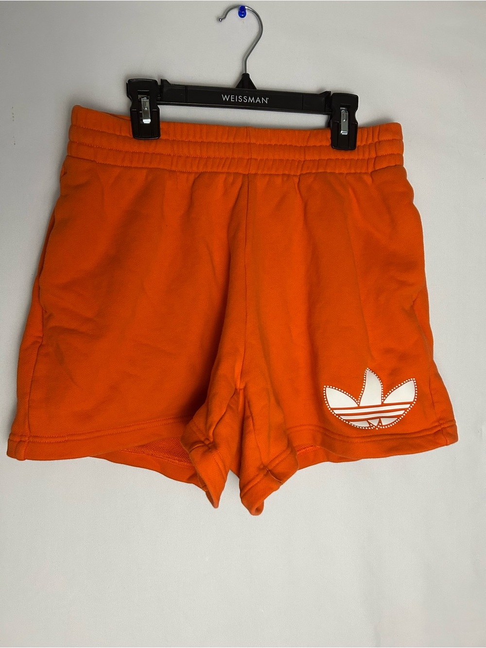 adidas Bright Orange Trefoil Pull-On Shorts